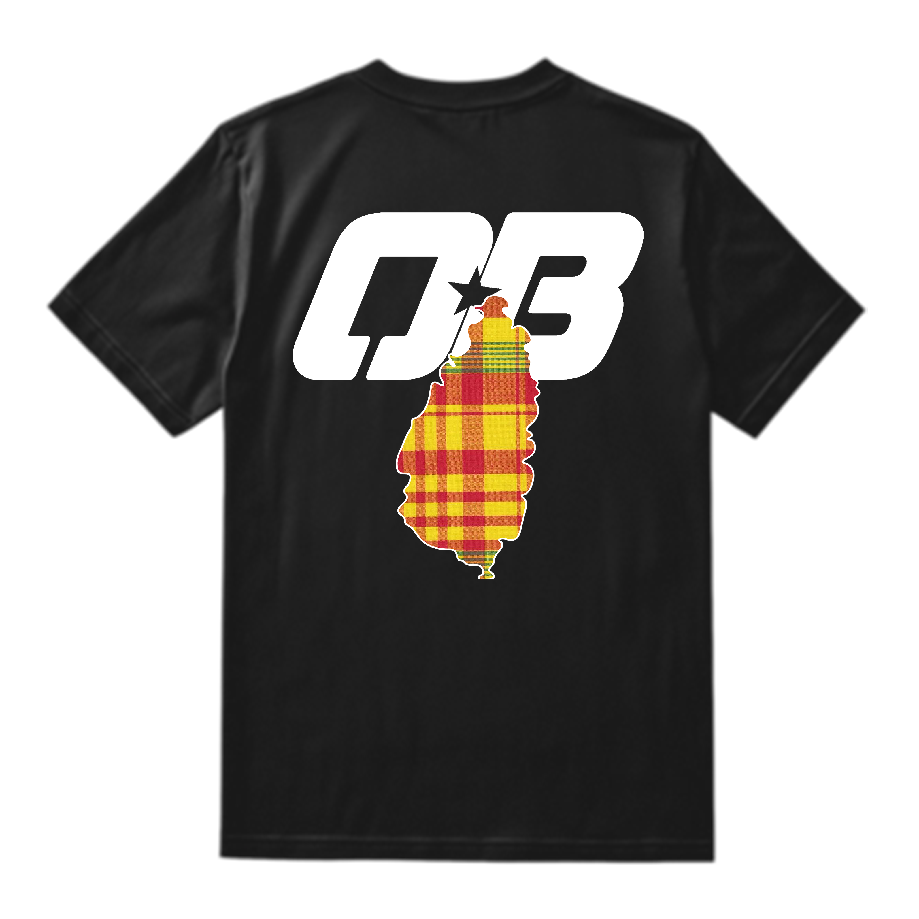 T-shirt Madras Jaune