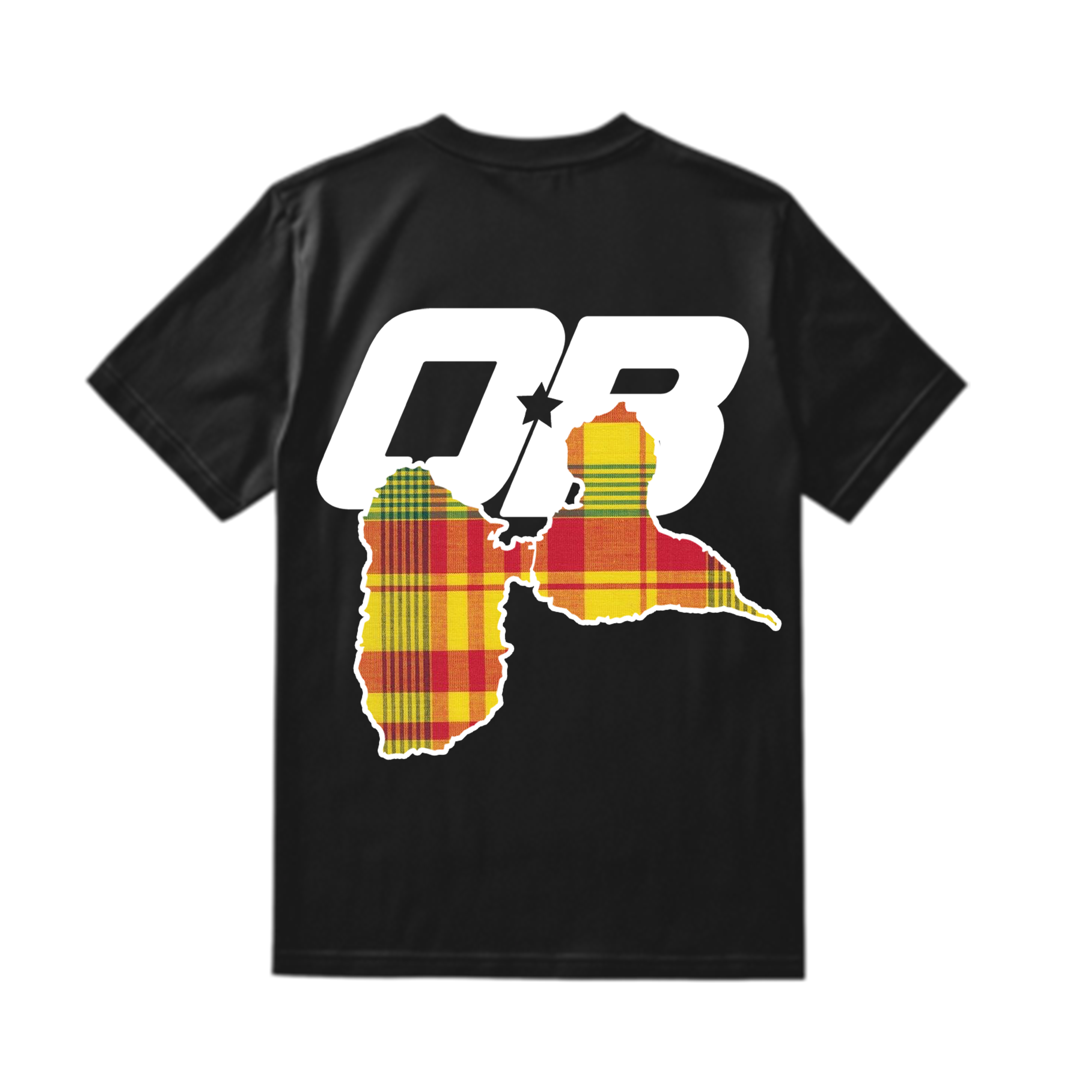 T-shirt Madras Jaune