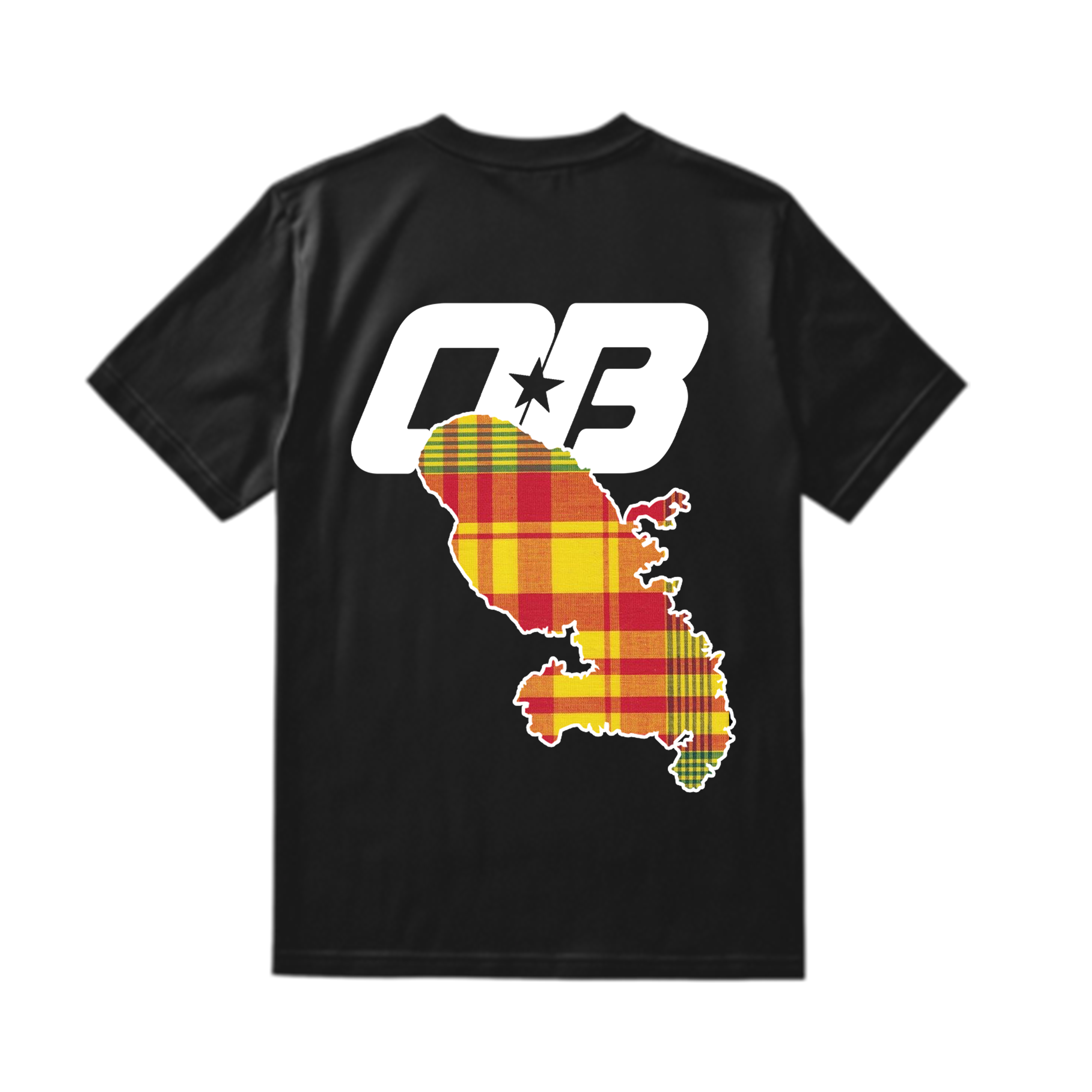 T-shirt Madras Jaune