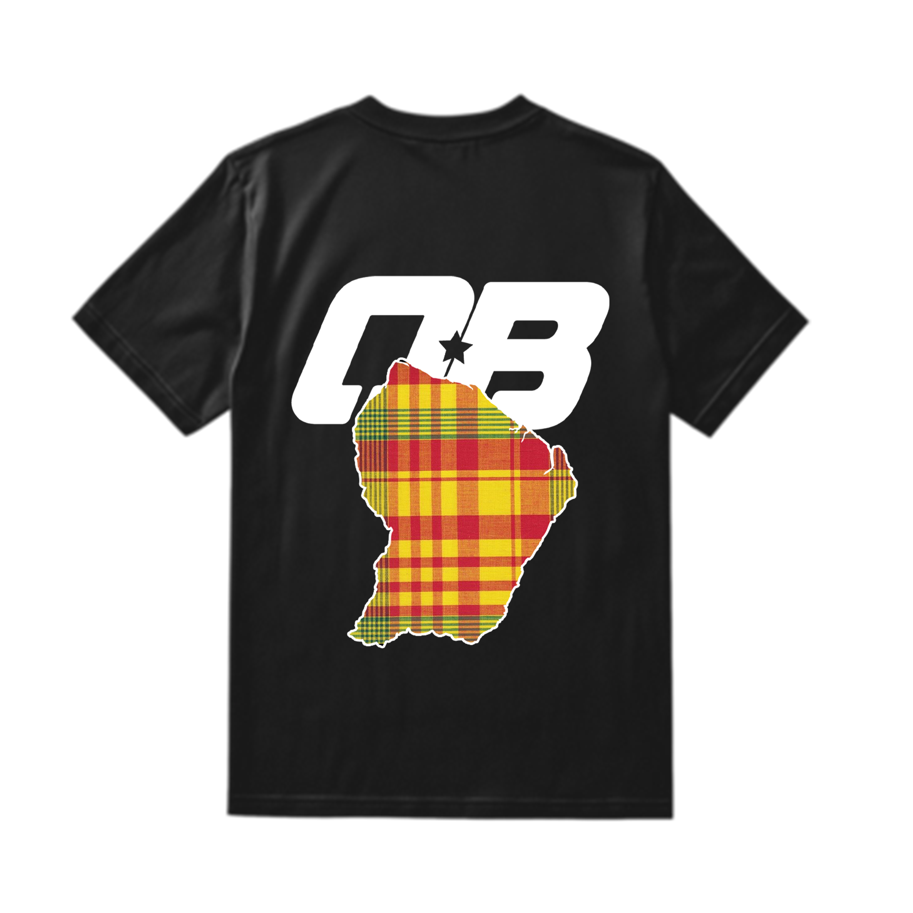 T-shirt Madras Jaune